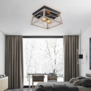 مصباح سقف LED مصباح هالوجين معدني الملمس E26/27 يمكن استخدامه في غرفة المعيشة