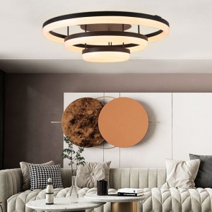 مصباح سقف LED بتصميم حديث وجهاز تحكم عن بعد مناسب لغرفة المعيشة