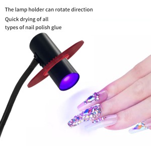 Led spikertørkerbelysning USB-kabel 5W UV-lampe for negler