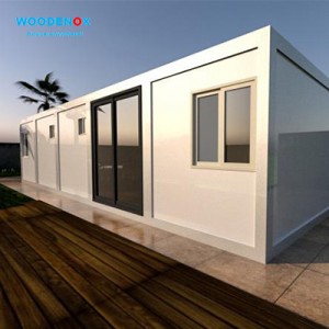Готельний дизайн Flat Pack Container House WFPH37 – кілька контейнерних паралельних збірних одноповерхових будинків