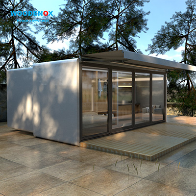 Modularno pripravljena hiša Majhna predalna hiša Mobilne prilagodljive montažne hiše Predstavljena slika