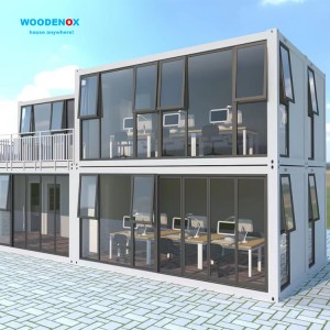 FlatPack Homes WFPH2425 – خانه های کانتینری پیش ساخته 2 طبقه آسان مونتاژ