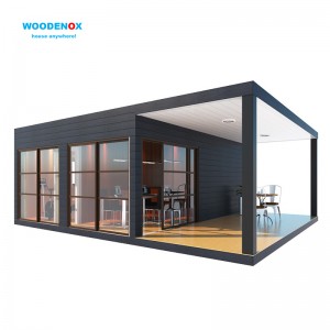 Plakans komplekts WFPH2461 — saliekamās mājas, zemu izmaksu 3 guļamistabu māja ar konteineru