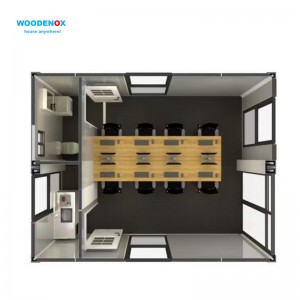 Flatpack-hem WNX – BG0310 Fabrik Flatpack-containerhus till salu Kontor färdigbyggda hem