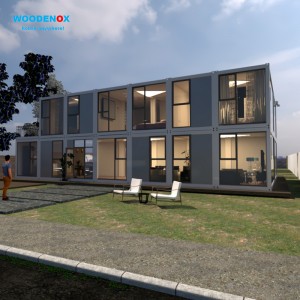 Goede kwaliteit China Two Floor Prefabricated Labour Mining Camp Container House Modular House