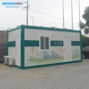 Casa de contenidors plana de fàcil muntatge per a cabines de treball de cases mòbils