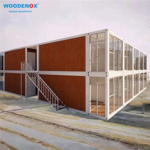 Edificis prefabricats Casa de contenidors de paquet pla modular per a oficina