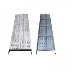 Scaffolding walkway steel plate