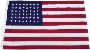 48 Stjerner Amerikansk flag Broderi Trykt Pole Car Boat Garden