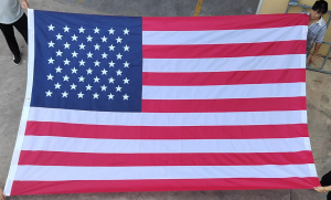 Vrt čamaca s otisnutim vezom zastave SAD-a
