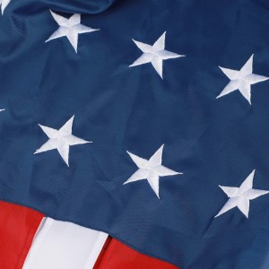 50 stelle ricamo patriottico manica a vento USA per la decorazione del giardino