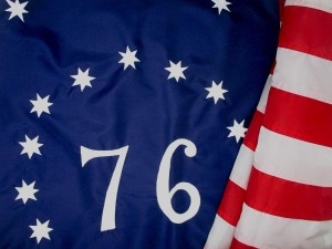 बेनिंगटन 1776 ध्वज कढ़ाई मुद्रित पोल कार बोट गार्डन
