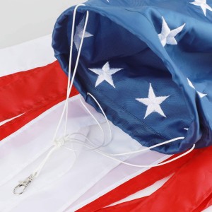 باغ کی سجاوٹ کے لیے 50 ستارے USA Windsack Patriotic Embroidery