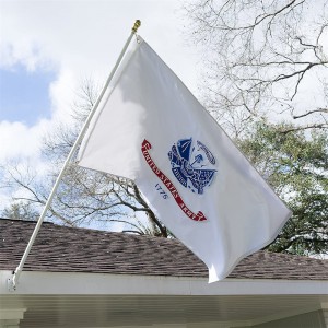 Bordado de la bandera del ejército de los Estados Unidos impreso para el jardín del barco del coche del poste