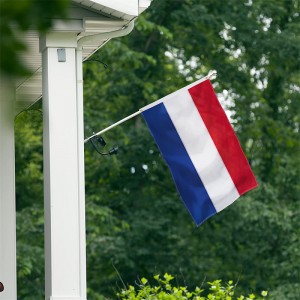 Hollanda Bayrağı Pole Car Boat Garden İçin Nakış Baskılı