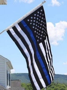 Америчка застава танке плаве линије за башту за аутомобиле са заставом