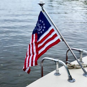 Vezenina zastave na jahti, natisnjena palica, avto, čoln, vrt