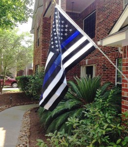 US Thin blue Line Flag for FlagPole Car Boat Garden