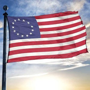 Vlajka Betsy Ross Výšivka Potištěná tyč Auto Boat Garden