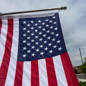 Taman Bot Kereta Tiang Bercetak Bendera Amerika Syarikat