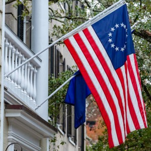 Bandera de Betsy Ross amb brodat estampat de pals per a cotxes, vaixells, jardí