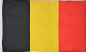 علم بلجيكا مخيط مطبوع لحديقة قارب سيارات القطب