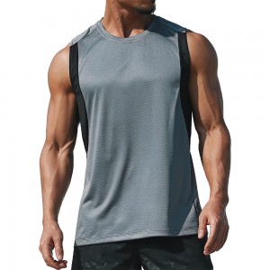 loose type quick dry gym vest fitness plus size custom knitted workout sports gym yoga biker training running men’s vests