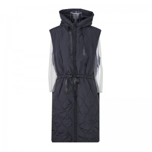 Anti cotton calendering glue na nag-spray ng cotton Short Foldable Women Jacket Winter Vest coat