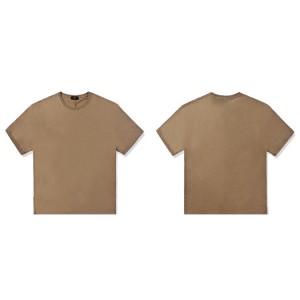 ወንዶች ሁን |እ.ኤ.አ. 2021 የበጋ የአውሮፓ እና የአሜሪካ ማዕበል ብራንድ ሀይ ጎዳና ከረዥም ጊዜ በኋላ የታጠበ አጭር እጅጌ Hem Split Corner Men's T-shirt