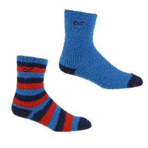 Παιδικές κάλτσες 2 Ζευγών Ζευγάρι Χαβάης μπλε