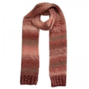 Wahine Frosty V Knitted Scarf Claret