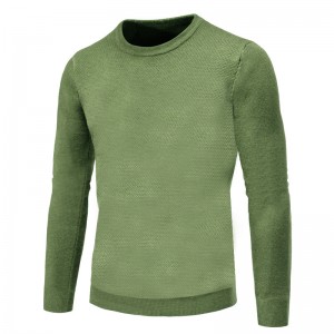 2021. vanjskotrgovinska prekogranična jesen i zima, novi jednobojni džemper s okruglim izrezom, muška europska i američka muška uska haljina, pletena košulja