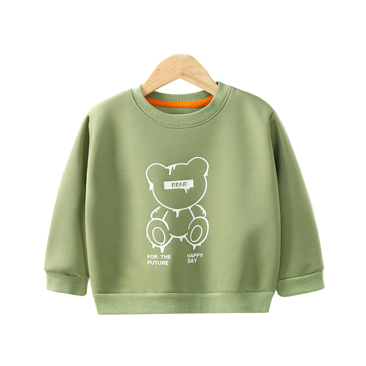 Bērnu džemperis Rudens Jaunums, 2021. gada zēni, viengabala meitenes korejiešu versijas T-krekls, bērnu džemperis ar garām piedurknēm Bērnu apģērbu vairumtirdzniecība Piedāvātais attēls