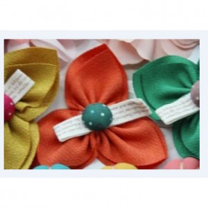 China Handmade Cloth Chiffon Fabric Flowers For Decoration