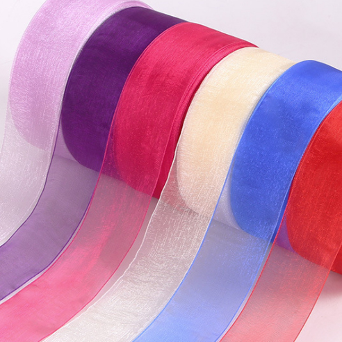 China Supply Solid Color Organza Ribbon For Decoration Featured Image
