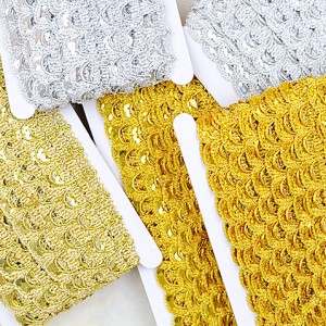 Garment Accessories Decorative Tassel Gold Silver Braid Metallic Lace Trim