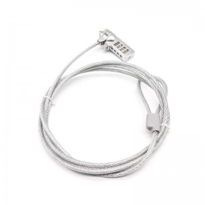 Notebook Lock Laptop Combination Cable Lock For Lenovo Laptop 2.0M. WS-LCL01