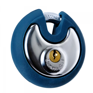 Disc lock with Blue Rubber Cover for Storage Facility Storage Containers WS-DP05
