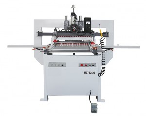 Máquina de perfuração de linha dupla e máquina de perfuração de uma linha
