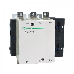 115 Ampere F Series AC Contactor CJX2-F115, Voltage AC24V- 380V, Silver Alloy Contact, Purong Copper Coil, Flame retardant Housing