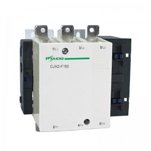150 Ampere F-reeks AC-kontaktor CJX2-F150, spanning AC24V- 380V, silwerlegeringskontak, suiwer koperspoel, vlamvertragende behuising