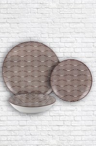 Brown wave pattern padprinting plate