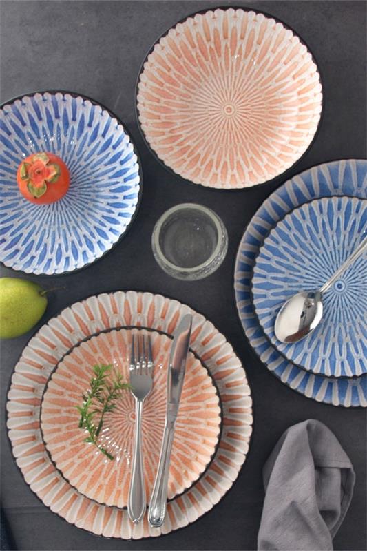 万花筒- 16件瓷器餐具套装特色形象
