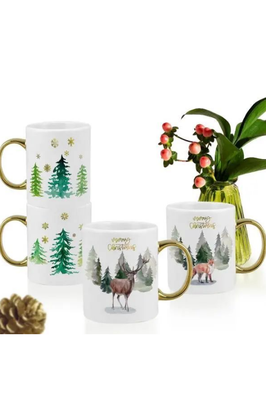 Christmas Gift Mug set of 4