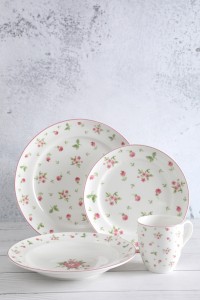 Rose Deacl Freely Match White Porcelain Tableware