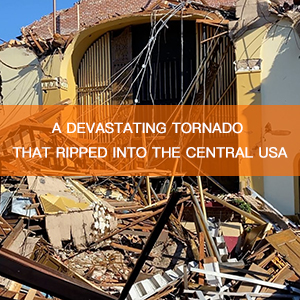 A devastating tornado that ripped into the central USA