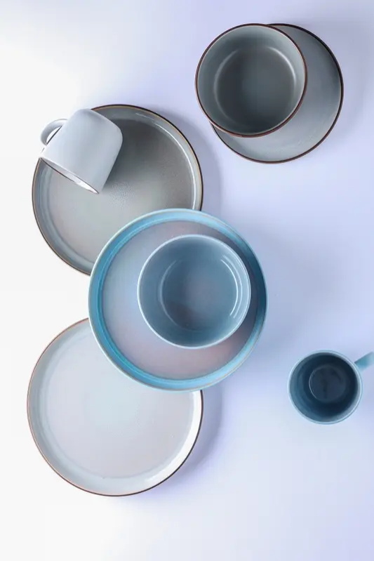 Daily use Reactive glaze stoneware dinnerware set Featured Image