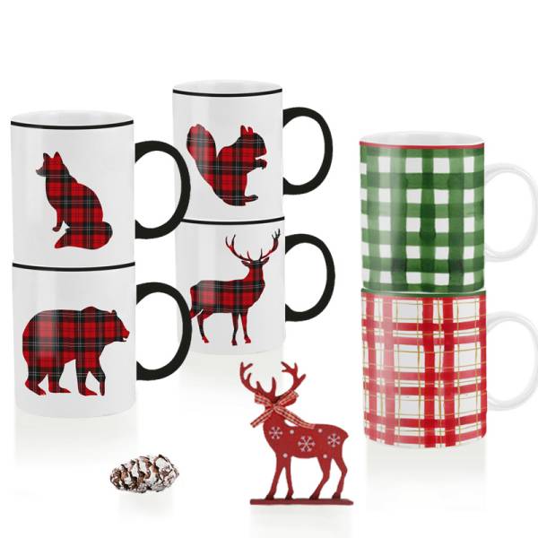 Christmas Mug gift set of 6