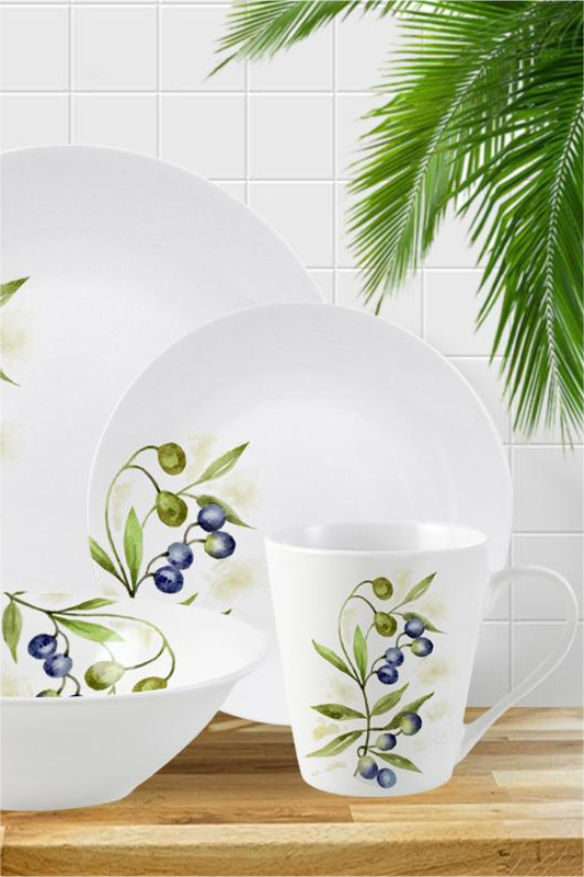 Spring Season special set 16 pc porcelain dinnerware set for 4