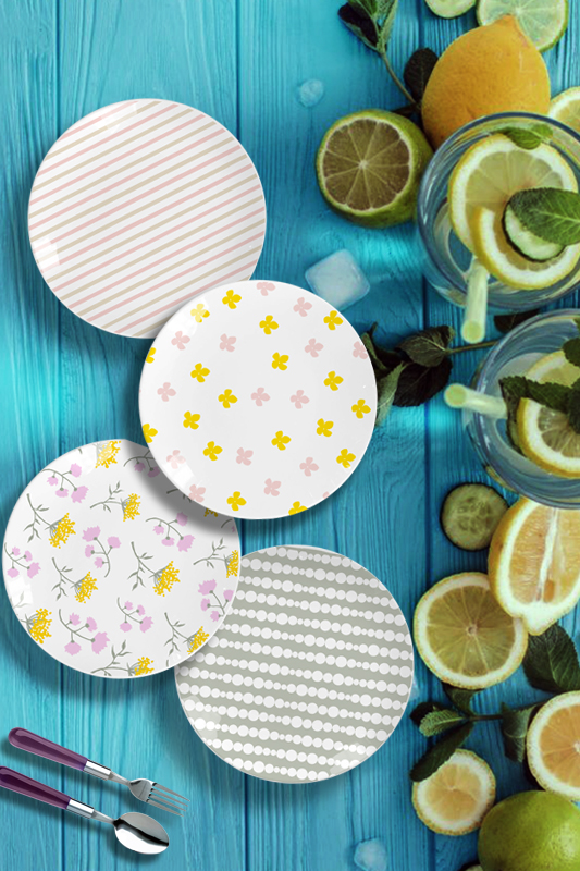 A Summer Day Sets of 4 Dinner Plates Featured Image